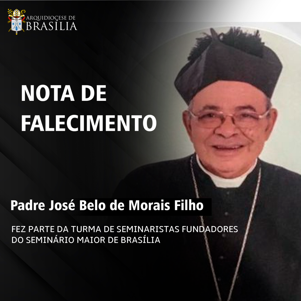 Nota de pesar – Padre José Belo de Morais Filho Nota de pesar – Padre José Belo de Morais Filho