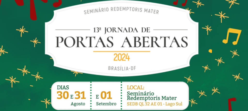 Participe da 13ª Jornada de Portas Abertas em prol do Seminário Redemptoris Mater 