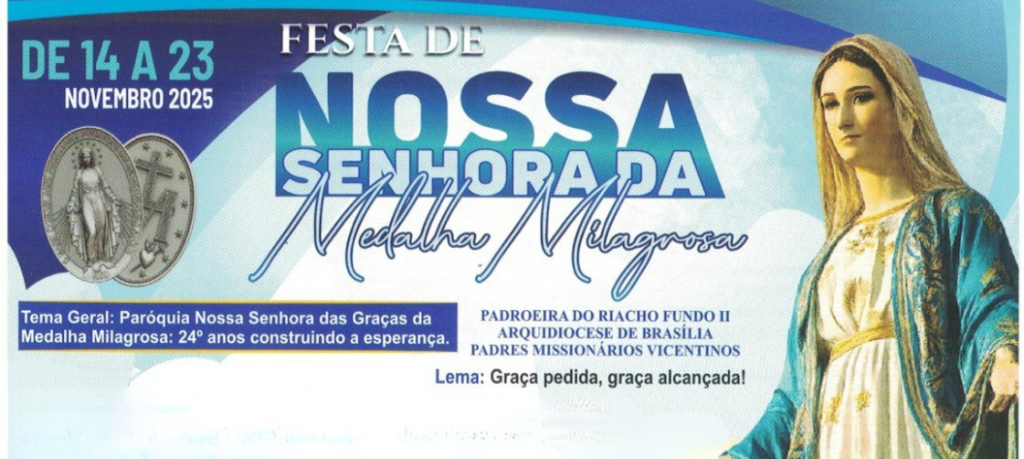 Festa de Nossa Senhora da Medalha Milagrosa reúne comunidade para celebrar fé, missão e esperança Festa de Nossa Senhora da Medalha Milagrosa reúne comunidade para celebrar fé, missão e esperança