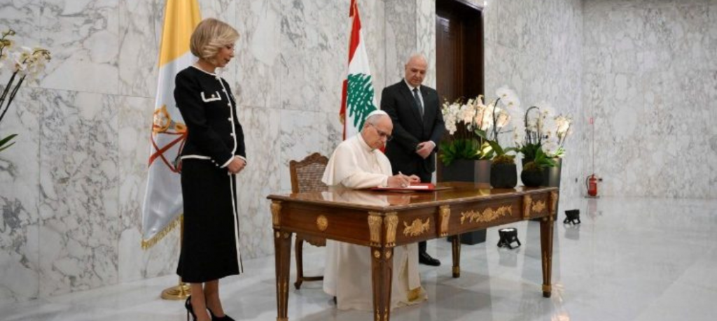 Papa Leão XIV: Líbano, aqui a paz é um desejo e uma vocação Papa Leão XIV: Líbano, aqui a paz é um desejo e uma vocação