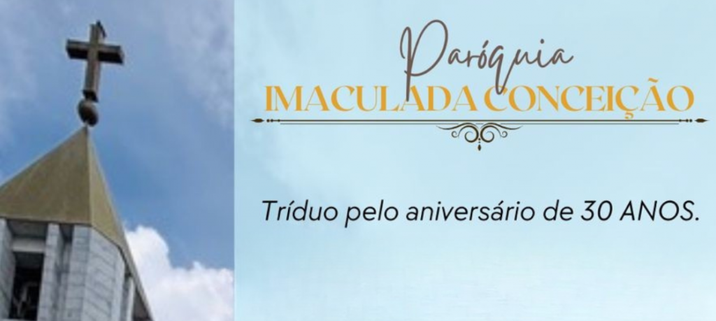 Paróquia Imaculada Conceição celebra Jubileu de Pérola com tríduo comemorativo