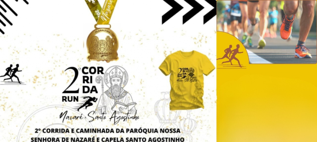 Inscrições abertas para a 2ª Corrida da Nazaré e Santo Agostinho Run em Planaltina